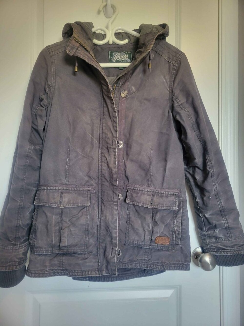 ROOTS utility suvivalist camping jacket, womens